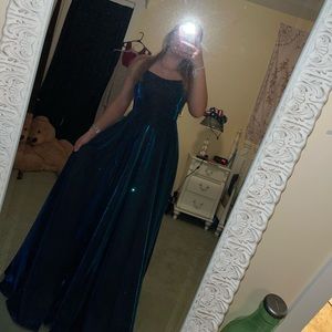 Sparkly Blue Prom Dress